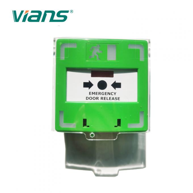 ABS van de het Brandalarmnoodsituatie IP55 van PC van de de Deuruitgang Dringende de Knoopversie 0